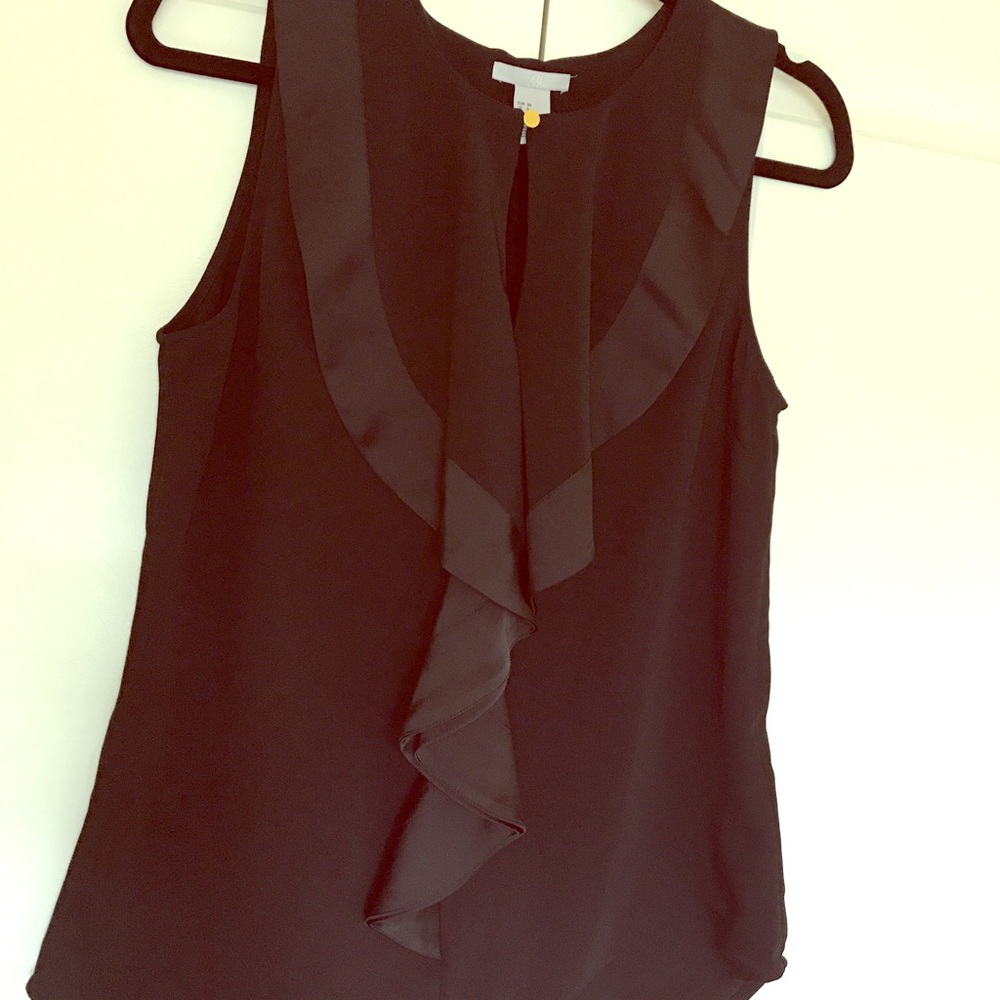 EUC Sleeveless Blouse with Ruffle Detail